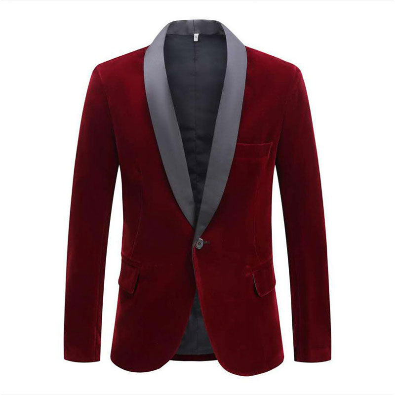 burgundy velvet tuxedo