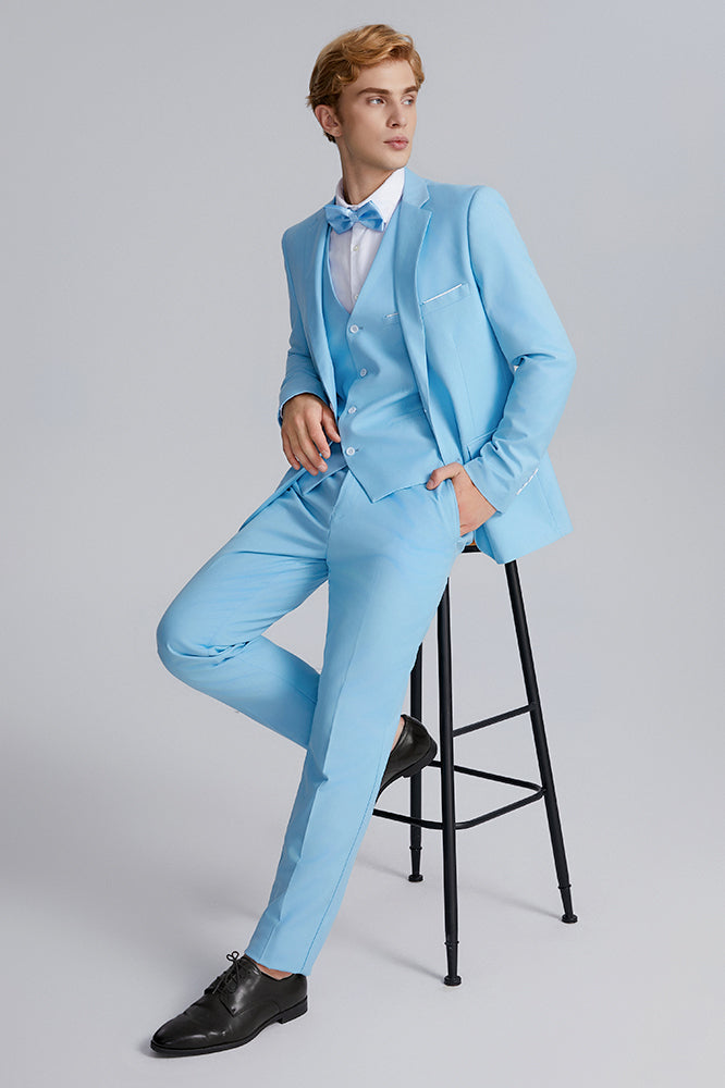 light blue suit men - 4