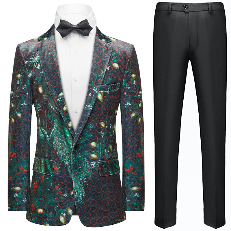 dark green tuxedo